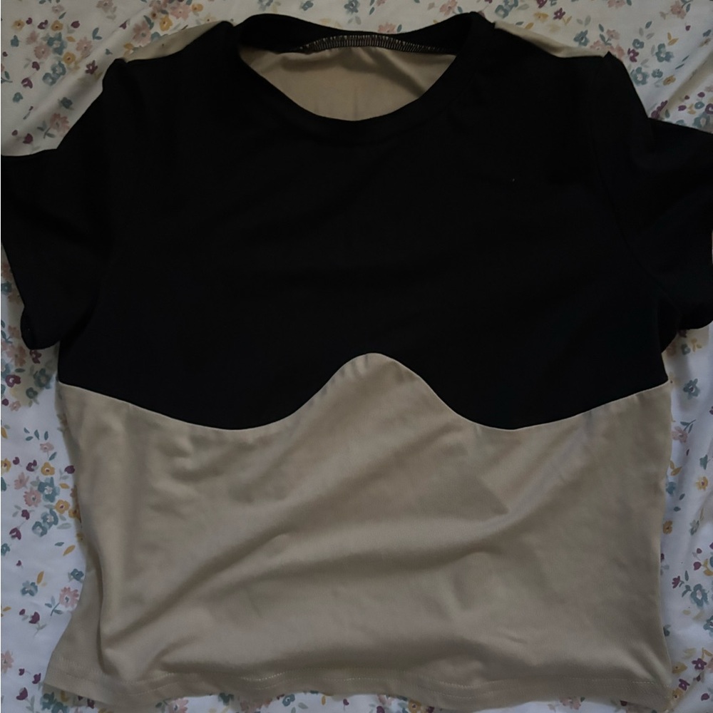 Black and Tan Women's Top